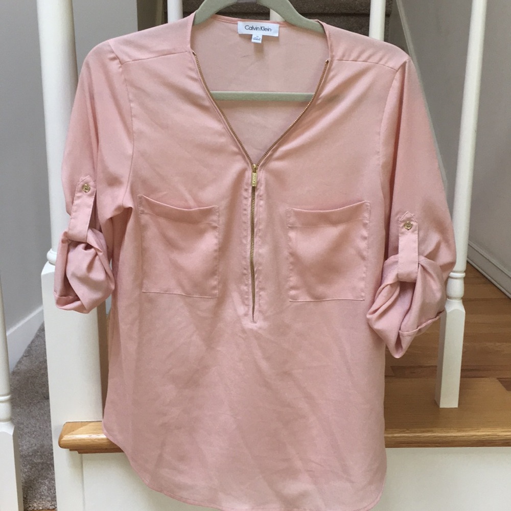 Calvin Klein pink blouse
